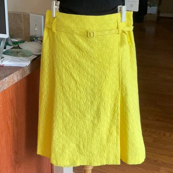 Express Skirts Express Design Studio Yellow Aline Skirt Size